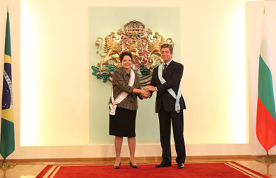 Dilma recebe condecorao na Bulgria