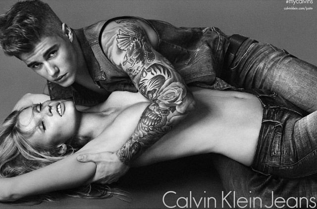 Justin Bieber  novo modelo da Calvin Klein.