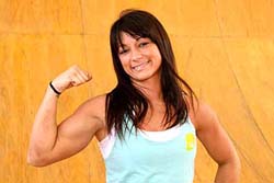 Sarada, Fabiola sonha com ouro no fitness.