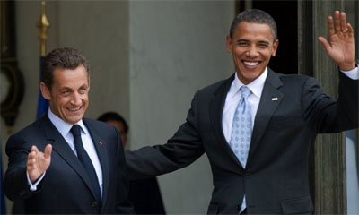Obama e Sarkozy reiteram pedido por mais tropas