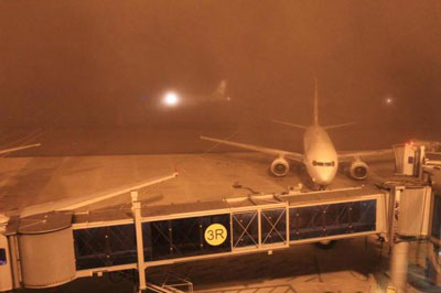 Nevoeiro e greve afetam operaes no Aeroporto Salgado Filho
