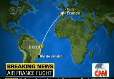 Avio da Air France desaparece sobre o Atlntico aps decolar do Rio