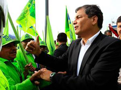 Correa tem ampla vantagem em eleio do Equador, diz pesquisa  