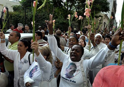 Damas de Branco e cubanos pr-governo 