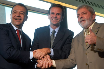 Lula encontra Paes e Cabral