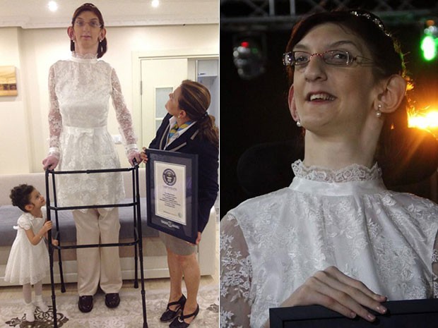Turca de 2,13 metros  a adolescente mais alta do mundo, diz Guinness