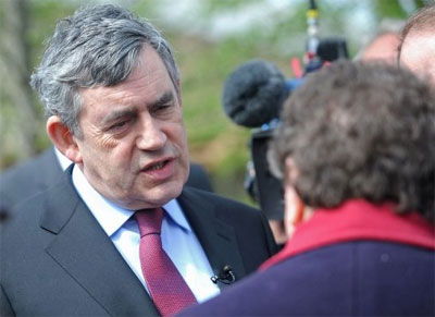 Televiso britnica grava gafe eleitoral de Gordon Brown 