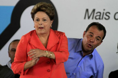 Visita de Dilma ao Rio: aplausos para a presidente e vaias para Cabral e Paes