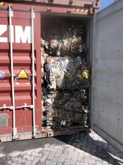 Receita de SC apreende 60 toneladas de lixo 