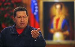 Chvez recebe apoio de Kirchner, Fidel e Evo Morales.