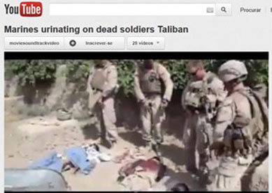Vdeo com fuzileiros urinando em talibs  autntico, diz Pentgono