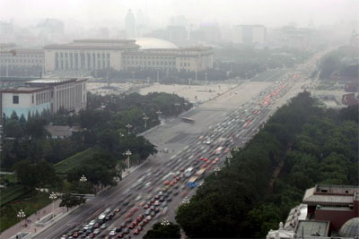 Um milho e meio de carros deixam de circular em Pequim 