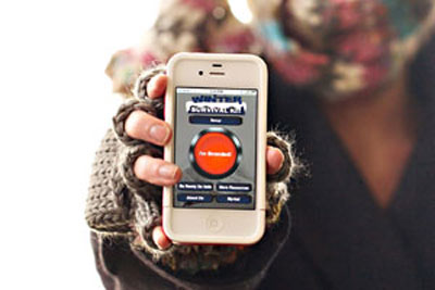 Aplicativo para iPhone promete ajudar quem ficar preso na neve