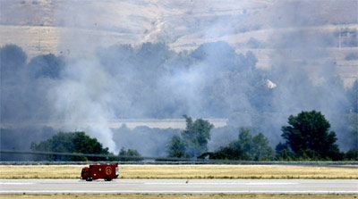 Avio da companhia Spanair provocou incndio no aeroporto