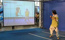 Kung fu virtual agita primeiro dia da Campus Party