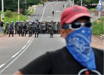 EUA criticam uso da violncia contra manifestantes em Honduras