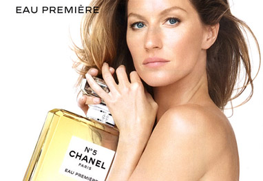 Gisele Bndchen posa de topless para o Chanel N5
