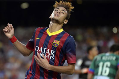 Neymar desencanta no Espanhol, e lder Bara goleia Real Sociedad