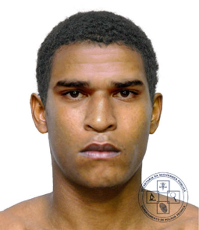 Retrato falado de suspeito de matar adolescente em Vila de A