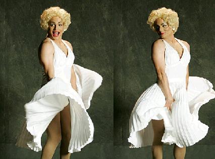 Wagner Moura vira Marilyn Monroe em gravao para o Casseta