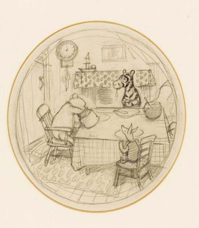 Desenho do Ursinho Pooh  comprado por mais de R$ 100 mil