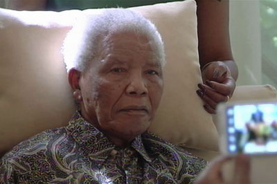 Mandela melhora, mas estado ainda  grave aps uma semana