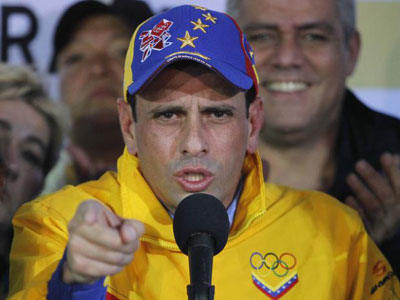 Capriles pede que aliados evitem boatos e dio sobre Chvez 