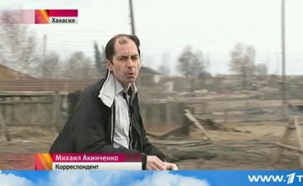 Jornalista de TV russa admite ter provocado incndio para re