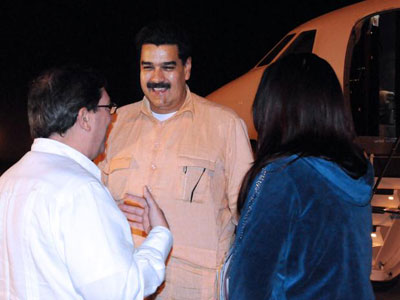 Maduro chega a Cuba para visitar Hugo Chvez  