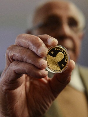 frica do Sul lana moedas comemorativas de Mandela