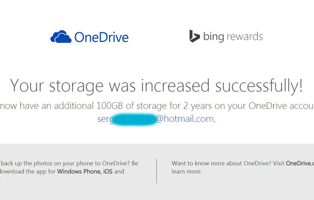 Como ganhar 100 GB grtis no OneDrive