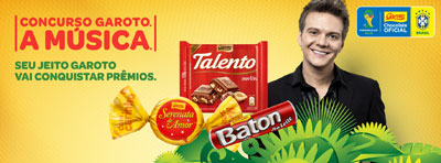 Chocolates Garoto anuncia parceria com Michel Tel na criao da nova Msica da Copa 