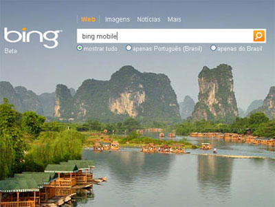 Microsoft estreia verso mvel do Bing  