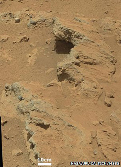 Pedregulhos comprovam passagem de gua em Marte, diz estudo