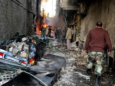 Sria: duplo atentado mata ao menos 34 em subrbio de Damasco