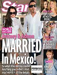 Britney Spears e Adnan Ghalib se casaram no Mxico.