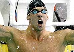 Phelps est mais rpido do que em 2007