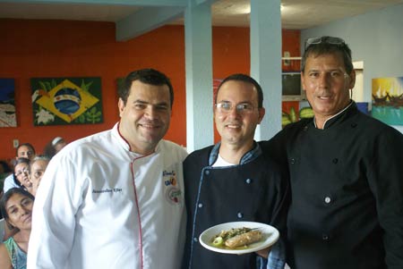 Criao de pratos para serem apresentados no festival de frutos do mar em Itaipava