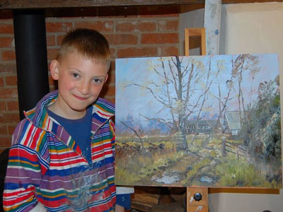 Quase milionrio, pintor de 9 anos ganha retrospectiva