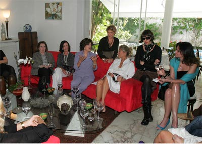 Mulheres trocam elogios com Dilma aps almoo na casa de Mar