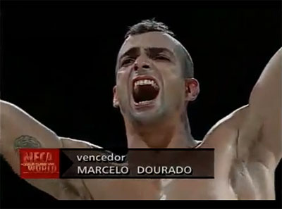 Vdeo da 1 luta de MMA de Marcelo Dourado BBB. Veja