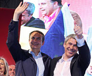 Scrates e Zapatero defendem apoio  esquerda na Europa