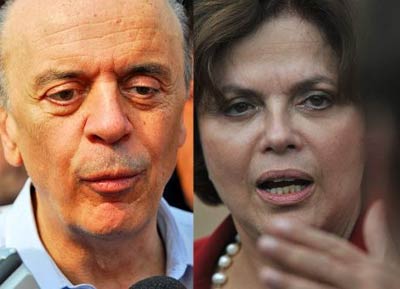 Debate abre temporada de confronto entre Dilma e Serra