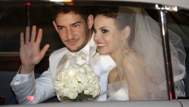 Alexandre Pato, do Milan, se casa com atriz no Rio de Janeir