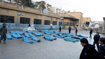 Rebeldes denunciam massacre de 65 pessoas