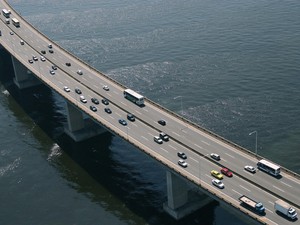 Obras vo fechar duas rampas de acesso  Ponte Rio-Niteri