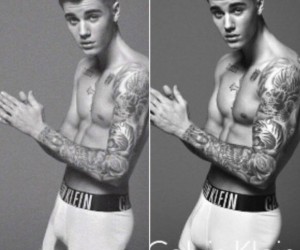 Fotos de Justin Bieber para campanha podem ter Photoshop