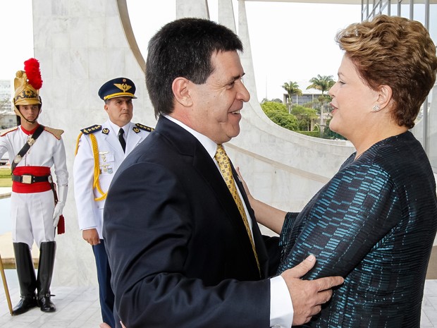 Dilma recebe presidente do Paraguai no Palcio do Planalto