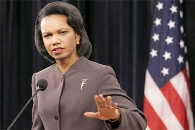 Condoleezza Rice parte rumo  Frana e  Gergia