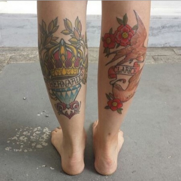 Mel Lisboa mostra as tatuagens que fez em homenagem aos filhos Bernardo e Clarice